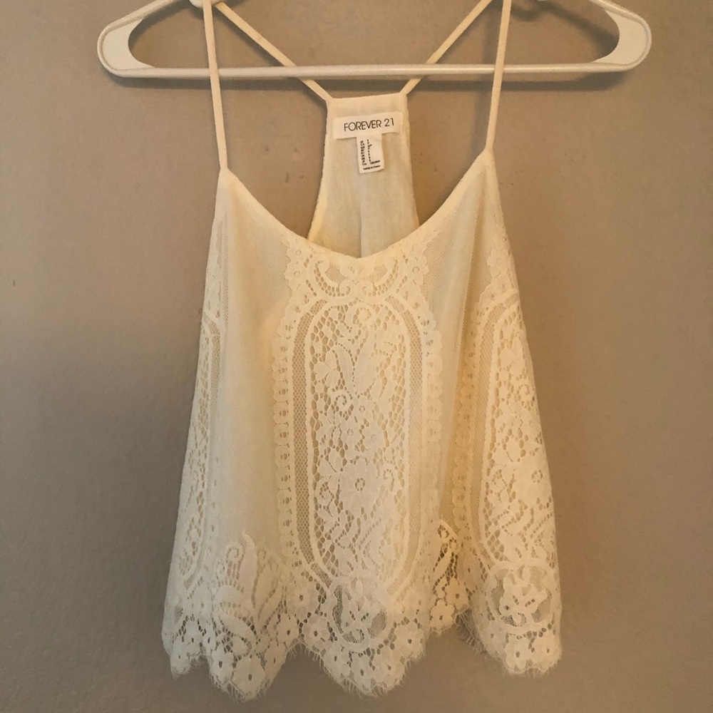 Lace Crop Tank Top